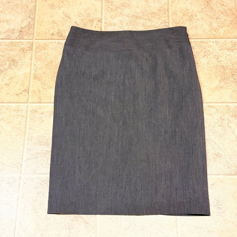 Raffaella Womens Size 8 Pencil Skirt Charcoal Gray Career Office Professional